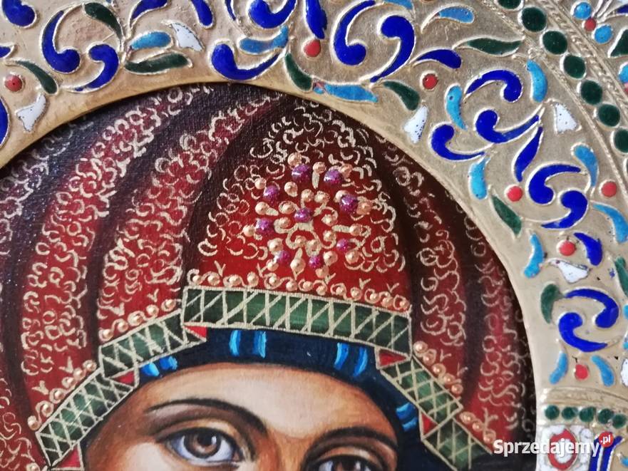 Piękna Ikona Matki Boskiej Kazańskiej łódzkie Łódź