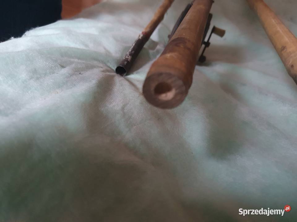 Stare wędki bambusowe muchowe i kołowrotki Warszawa