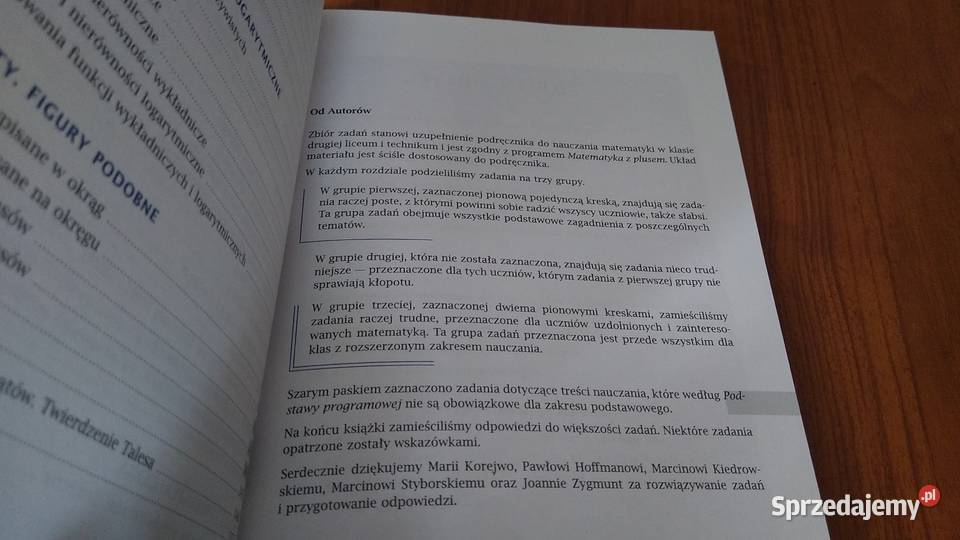 Matematyka II 2 z plusem zbiór zadań liceum Rok wydania 2004