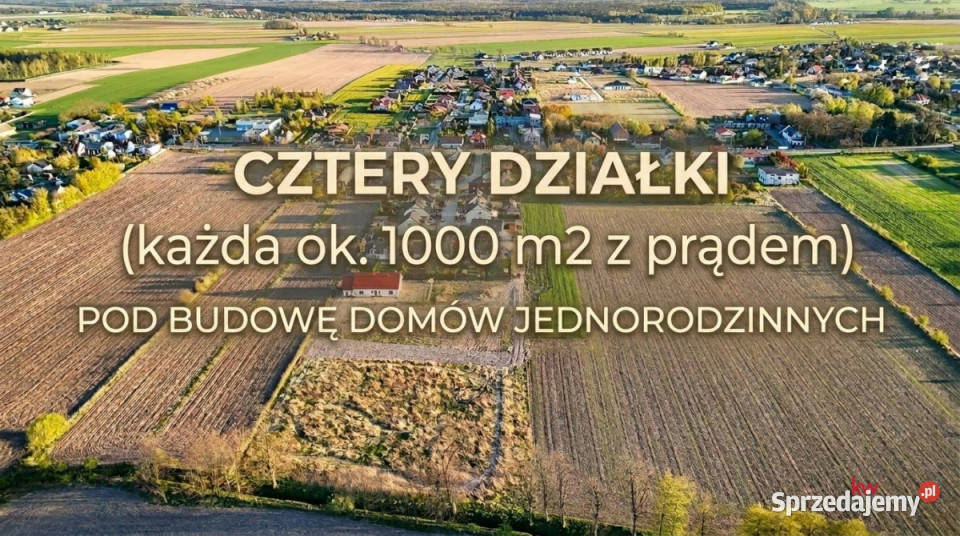 Działka 3737m2 Chomęcice Leśnych Skrzatów wielkopolskie sprzedam