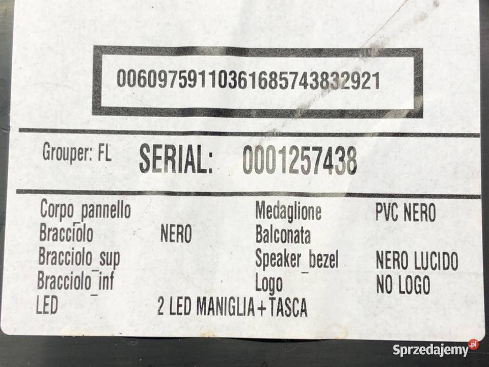 BOCZEK DRZWI LEWY PRZÓD JEEP COMPASS MP SUV Tapicerki samochodowe