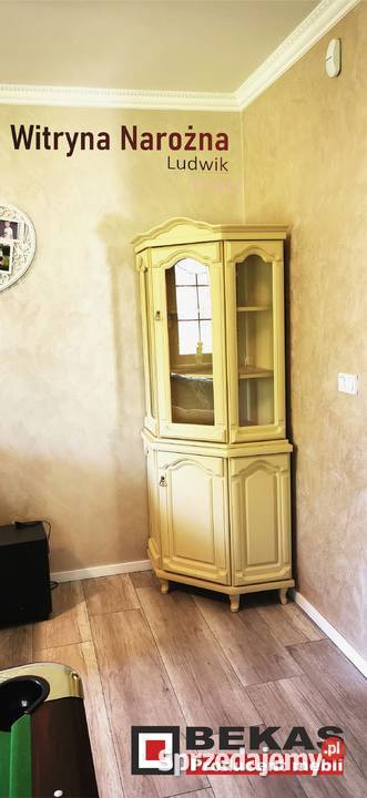 Biały Dębowy Narożnik Prowansalski Witryna 70cm Oława sprzedam