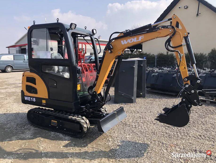 Minikoparka WOLF WE18 nowagwarancja Rok produkcji 2023 Koparki Motoryzacja Koronowo