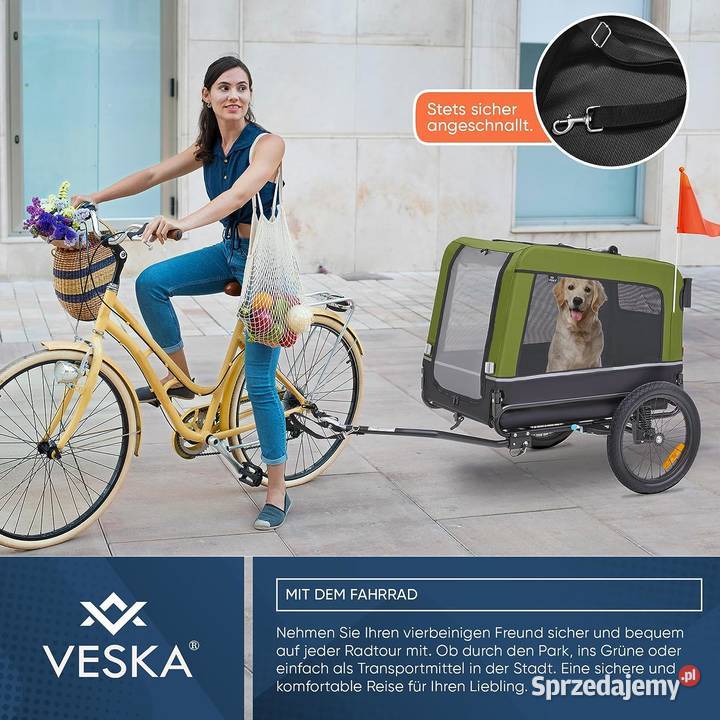 JOGGER PRZYCZEPKA WÓZEK PSA 3W1 VESKA DE DUŻA Kalety