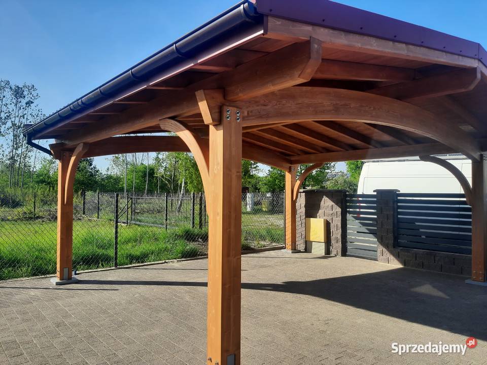 Wiata garażowa drewniana Italia 6M BSH małopolskie Łącko
