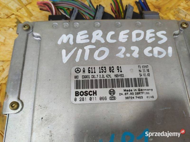 STEROWNIK SILNIKA MERCEDES VITO A6111530291 Gliwice