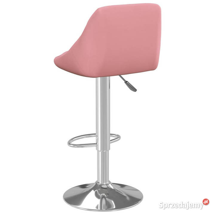 Stołek barowy różowy obity aksamitem WM335299 Warszawa sprzedam