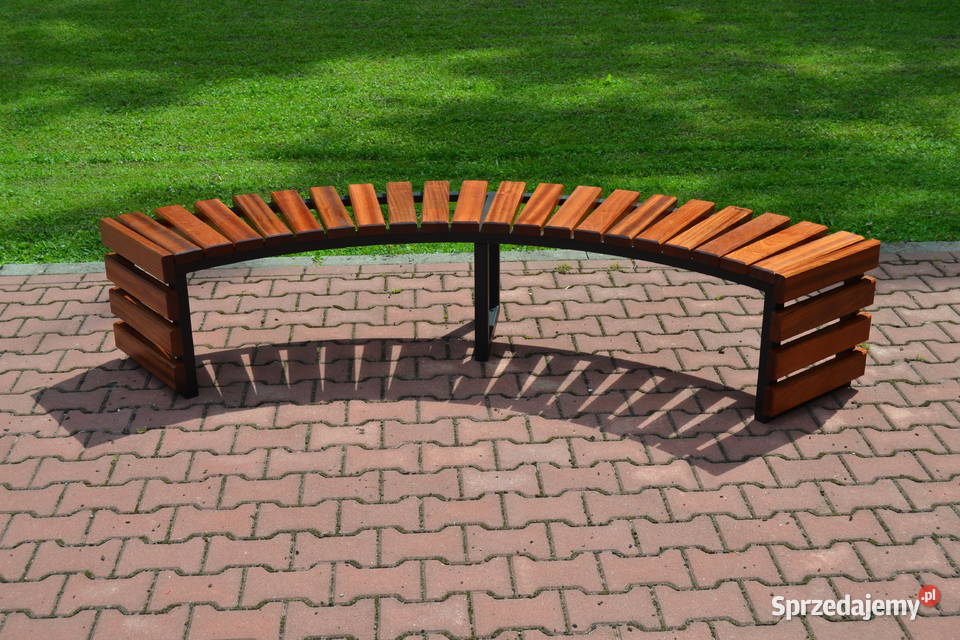 Ławka półokrągła ŁUK IV bez oparcia miejska Targowiska