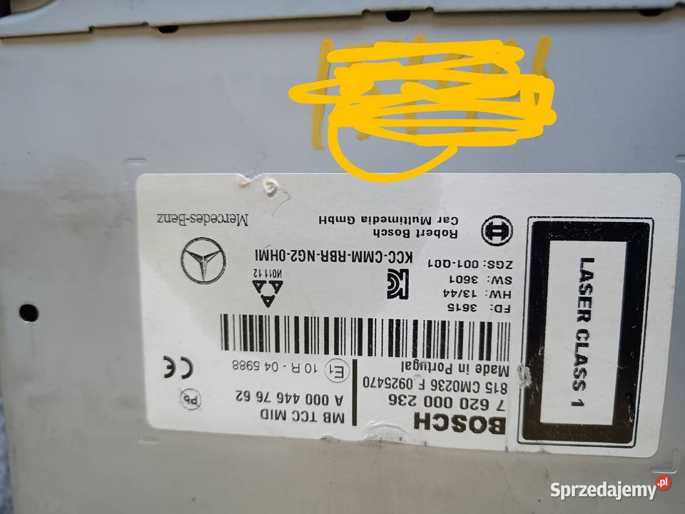 Radio A0004467662 Mercedes Actros MP4 Staszów