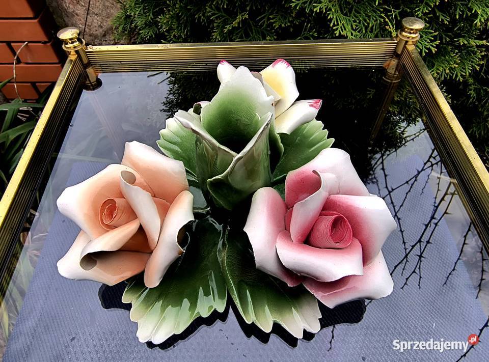 Piękny świecznik Capodimonte Made in Italia Klenica