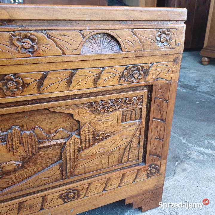 Skrzynia Kufer Dalekowschodni Orientalny Suchorzew