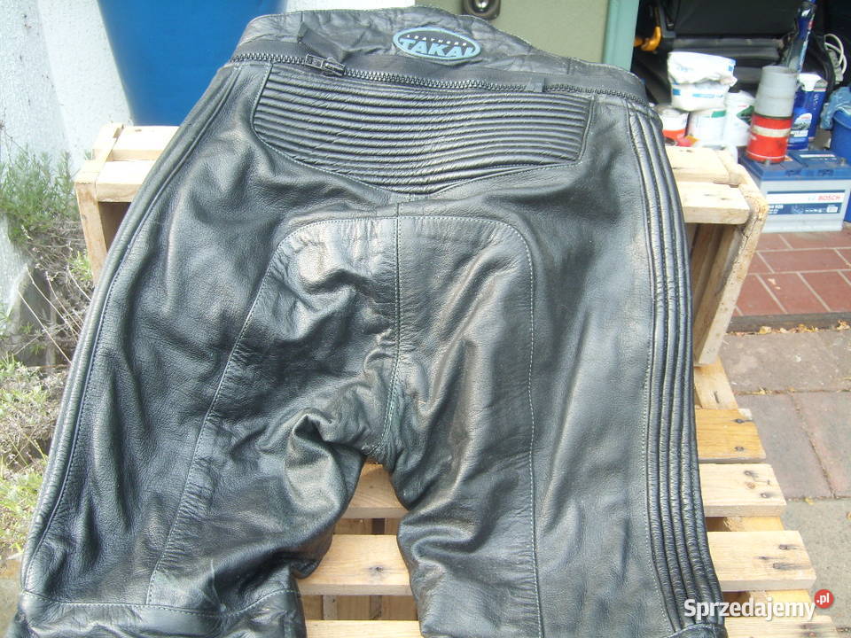 Spodnie na motocykl TAKAI skorzane 50 meskie Pobierowo