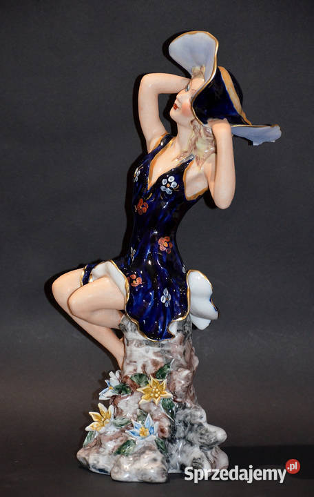 Porcelana Roceram figurka Aura kobalt 37 do Porcelana i szkło wielkopolskie Środa Wielkopolska