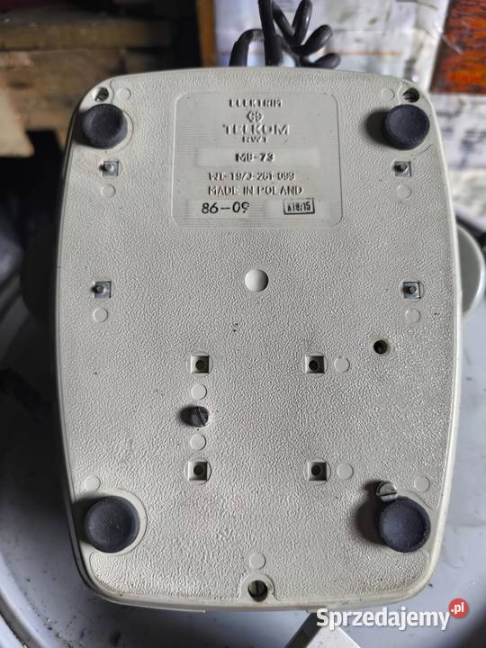 Stary Telefon PRL Telkom RWT MB73 z Korbką 1986 Białystok