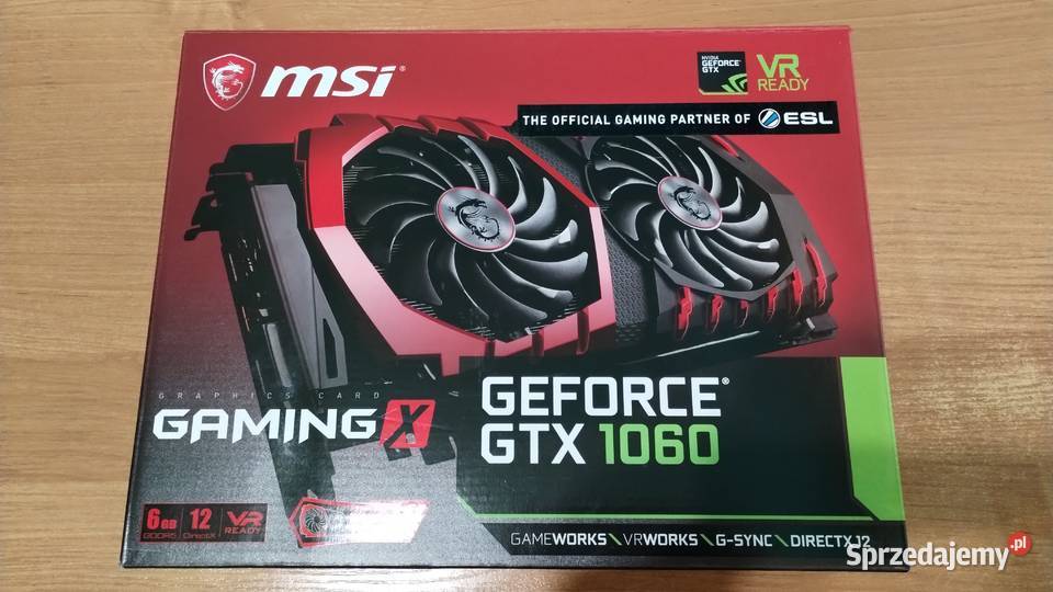 MSI GeForce GTX1060 GAMING X 6 GB aktywne Rzeszów
