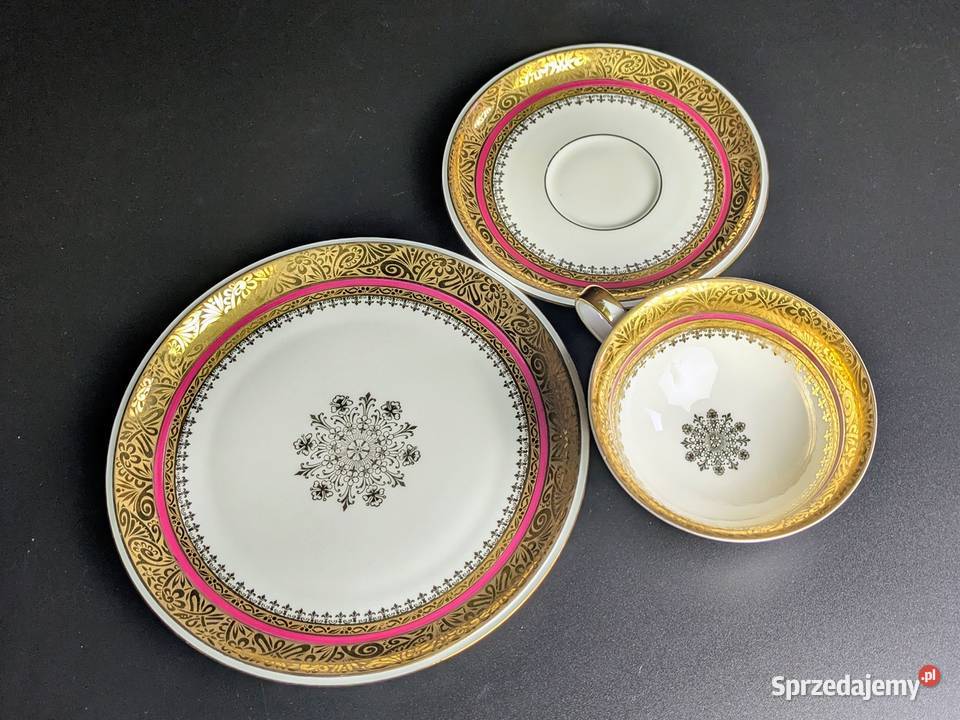 Kolekcjonerskie Trio Hutschenreuther Bavaria Legnica