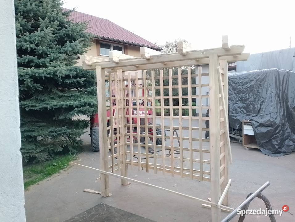 Huśtawka drewniana wg projektu klienta Stalowa Wola