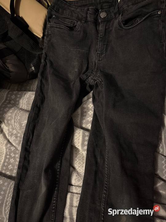Spodnie dżinsowe czarne czarny