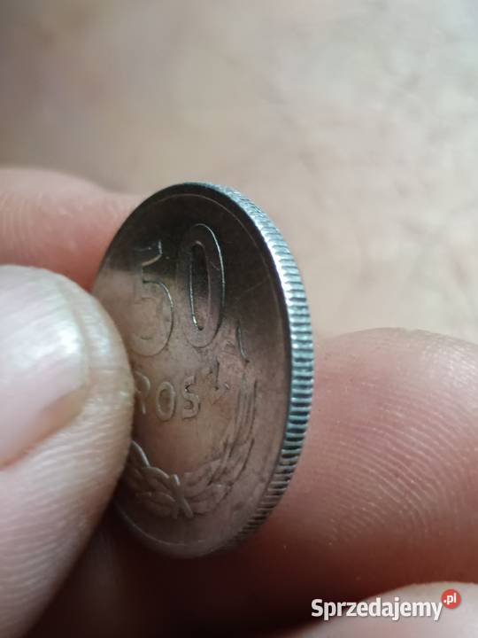 Sprzedam monete 50 gr 1949 r mala skretka Numizmatyka Chełm
