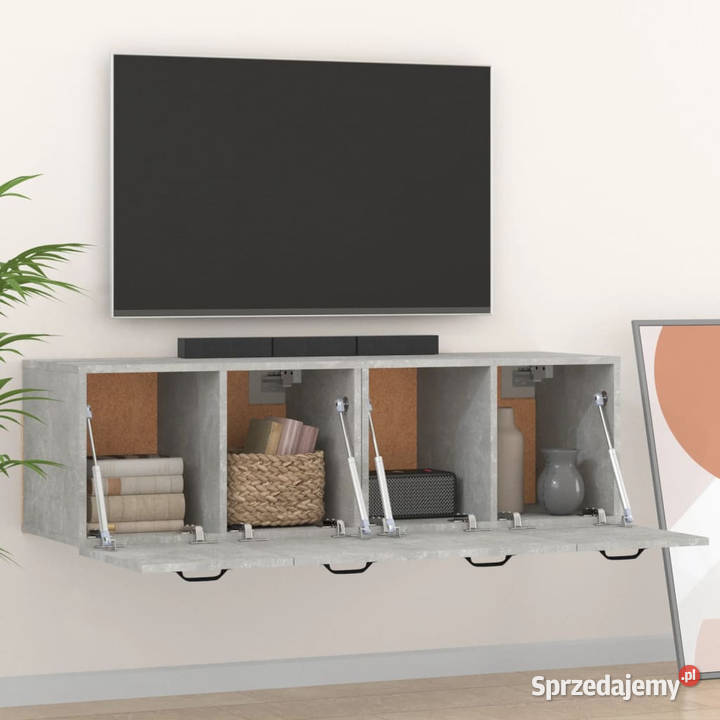 Szafki wiszące 2 szarość betonu 80x35x365 mazowieckie sprzedam