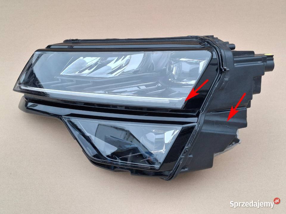 SKODA KAROQ REFLEKTOR LEWY FULL LED LAMPA LEWA Bieleń