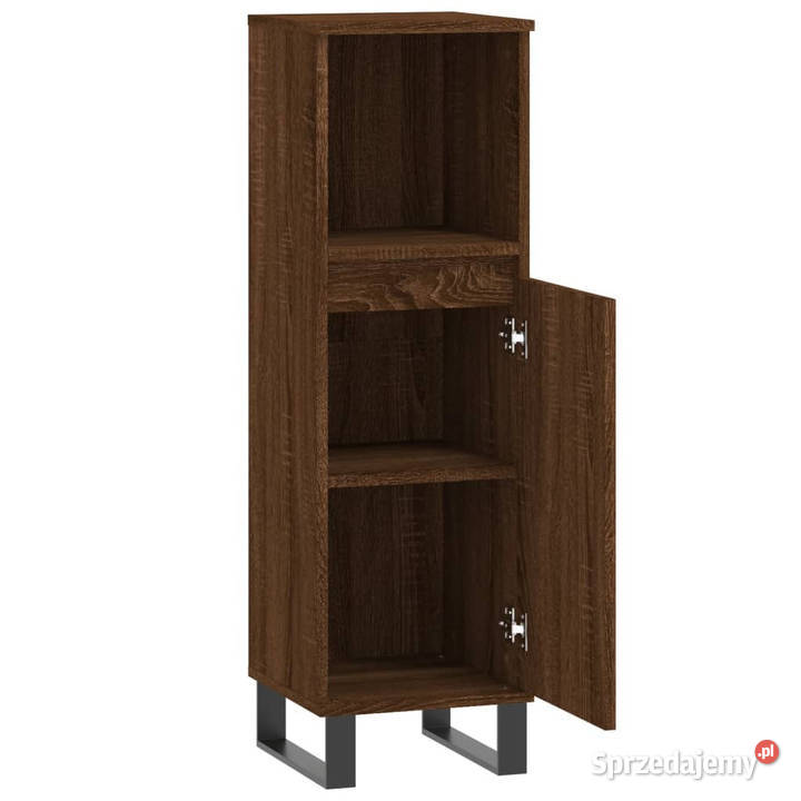 Szafka łazienkowa brązowy dąb 30x30x100 WM831571 mazowieckie Warszawa