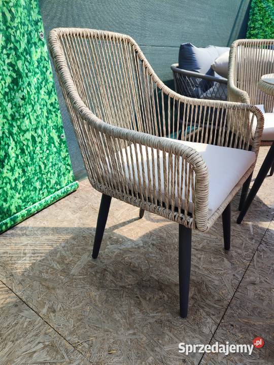 Zestaw mebli ogrodowych Malta 4 foteli okrągły