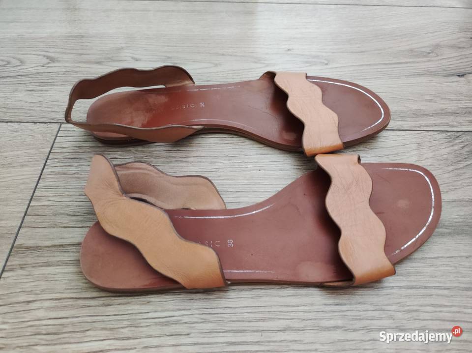 buty sandały skórzane Zara Sandały i klapki Biała Podlaska sprzedam