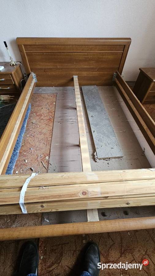 Łoże łóżko małżeńskie 205x160 bez materaca Szczecin sprzedam