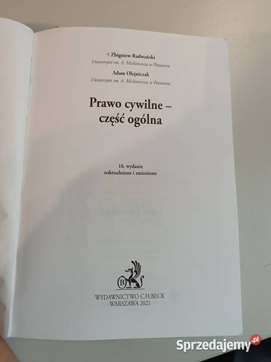 Prawo Cywilne część ogólna Podręcznik prawo i administracja Lublin