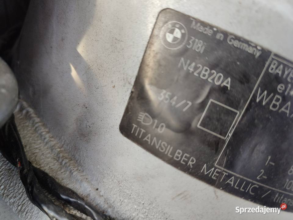 Bmw e46 silnik n42 B20 kompletny 160 bez gazu łódzkie