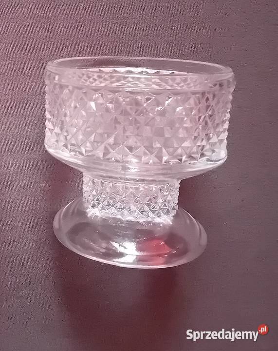 Dwa pucharki do lodów Sklo Union Libochovice wielkopolskie Koźminek sprzedam