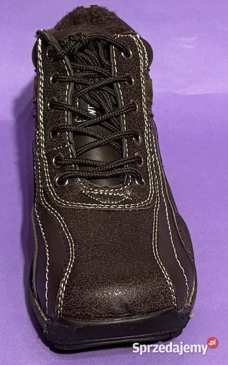 Brązowe młodzieżowe ocieplane buty rozmiar 38 Żyrardów