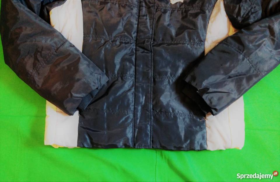 Granatowobiała kurtka amerykańskiej sportowej Warszawa