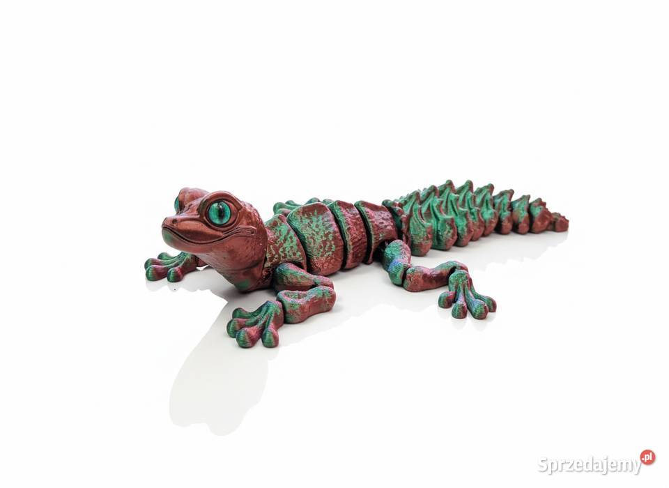 Ruchomy gekon 3D 27 elastyczna figurka Chameleon małopolskie