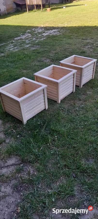 Donice drewniane kwietnik warzywniak dowolny mazowieckie Żeleźniki