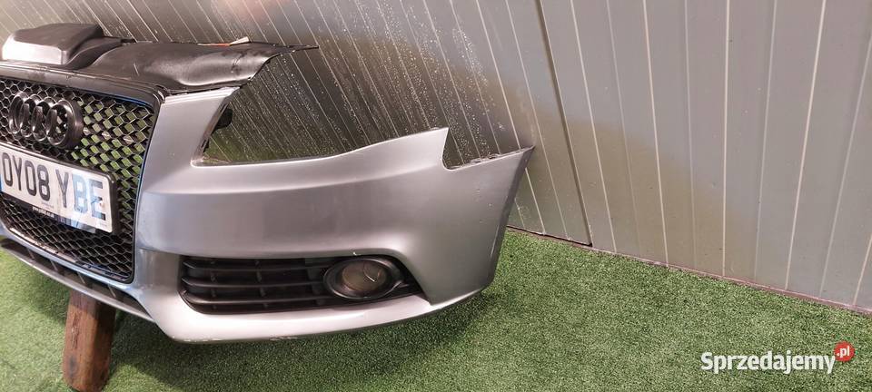 ZDERZAK PRZÓD KOMPLETNY AUDI A4 B8 LAK LY7G osobowe Międzychód