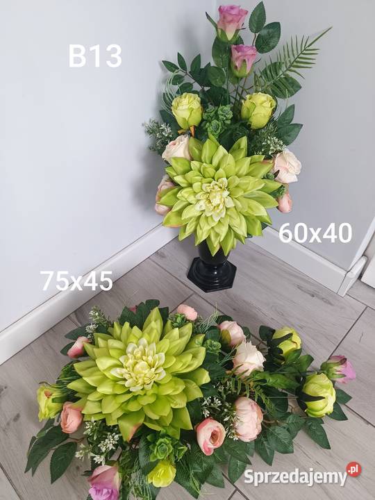 komplet nagrobny z dużym lotosem Psary