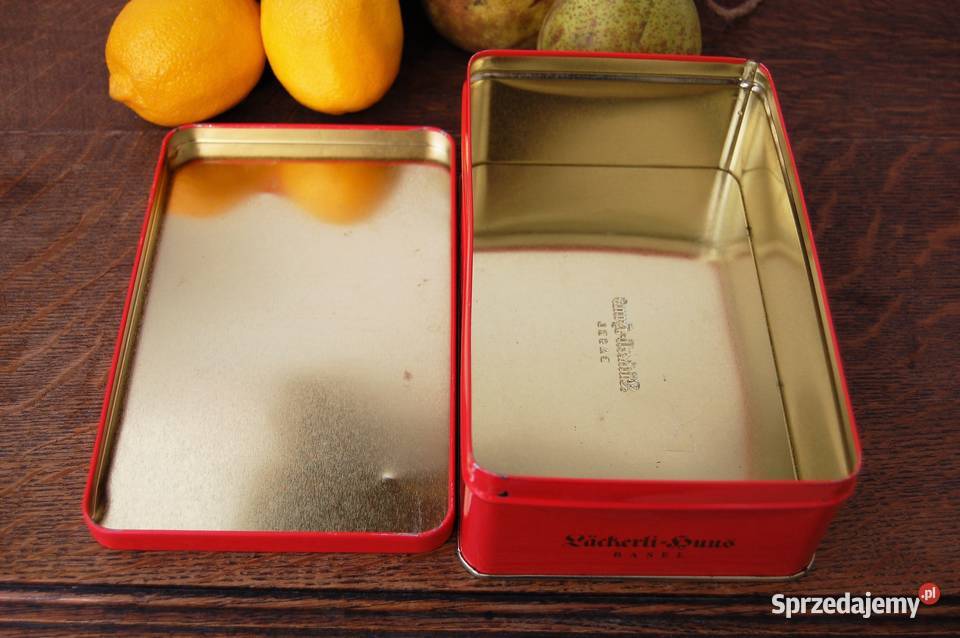 Puszka art vintage Lckerli Huus Basel Szwajcaria Akcesoria kuchenne lubelskie Lublin