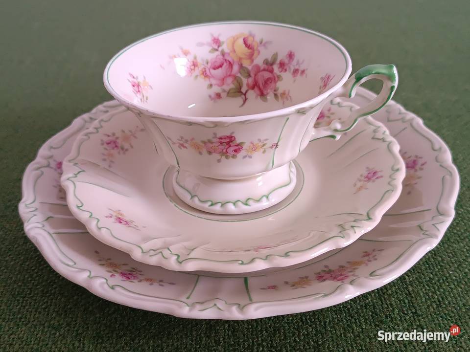 Zestaw śniadaniowy porcelana bez sygnatury Gorlice