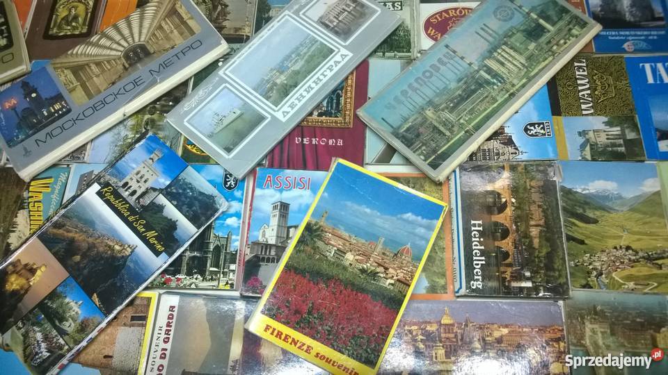 książeczki widokowe pamiątki z wycieczek mazowieckie Warszawa