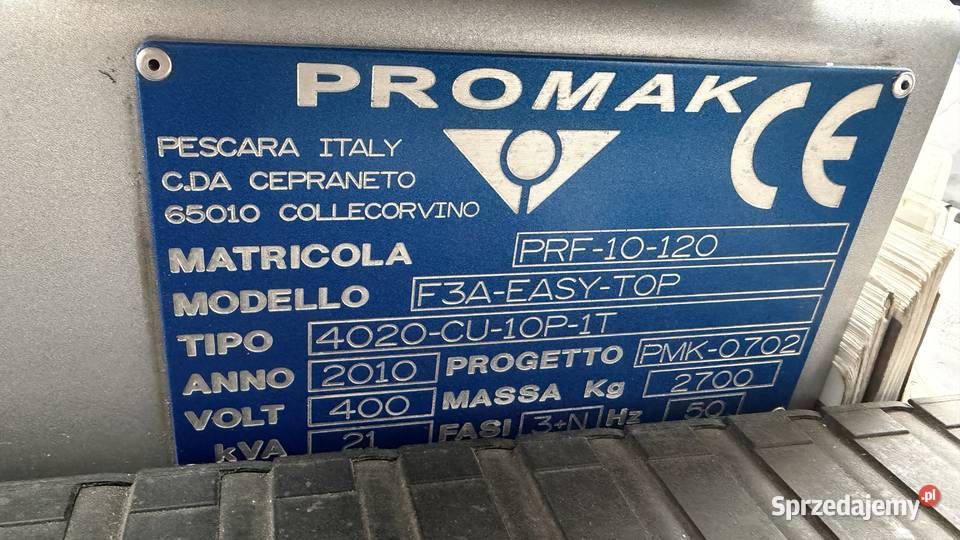 Promak F3AEASY TOP4020 Centrum obróbcze