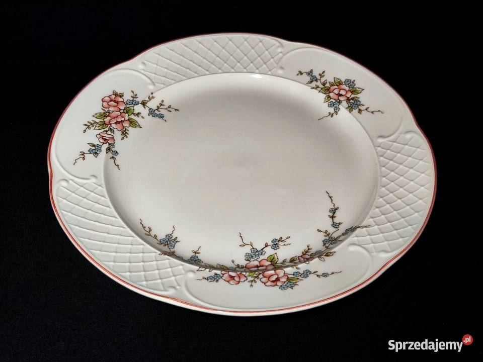 Zestaw kawowy trio Villeroy Boch Rosette lubelskie Chełm