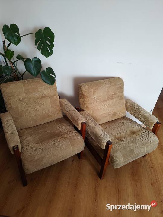 Fotel klubowy PRL do odświeżenia renowacji 2 Toruń