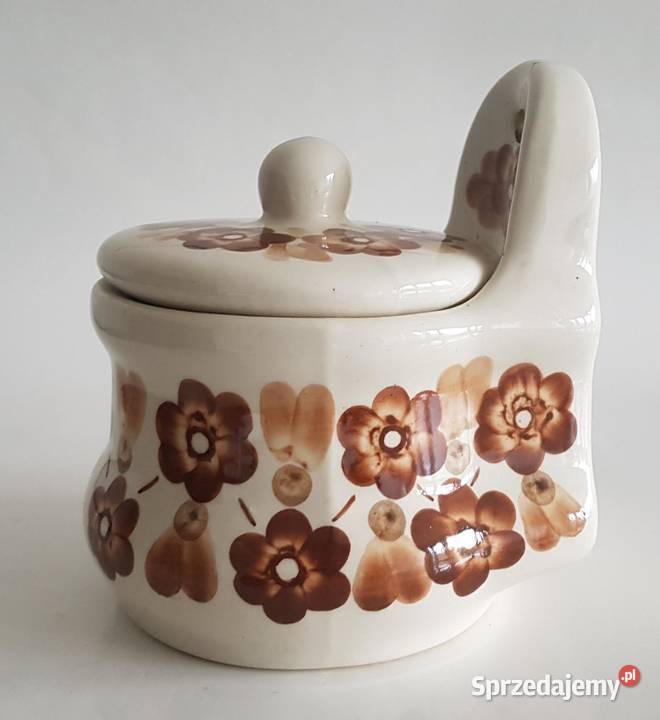 Pojemnik porcelanowy porcelana PRL dekor Legnica