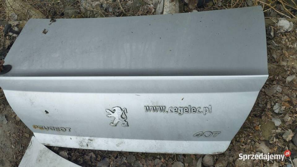 TYLNA KLAPA BAGAŻNIKA TYŁ PEUGEOT 407 SEDAN śląskie Rudziniec