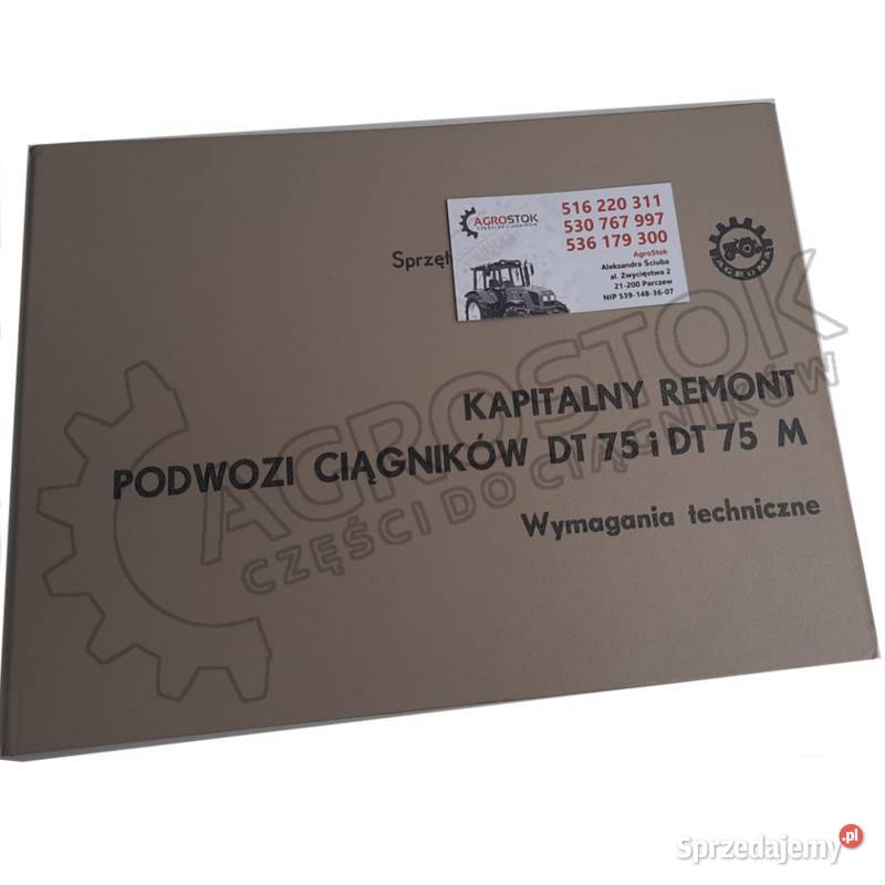 Instrukcja obsługi ciągnika DT DT75 katalog Pozostałe Parczew