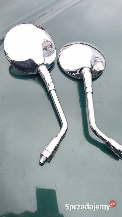 Lusterka motocyklowe chrom M10 komplet sprzedam