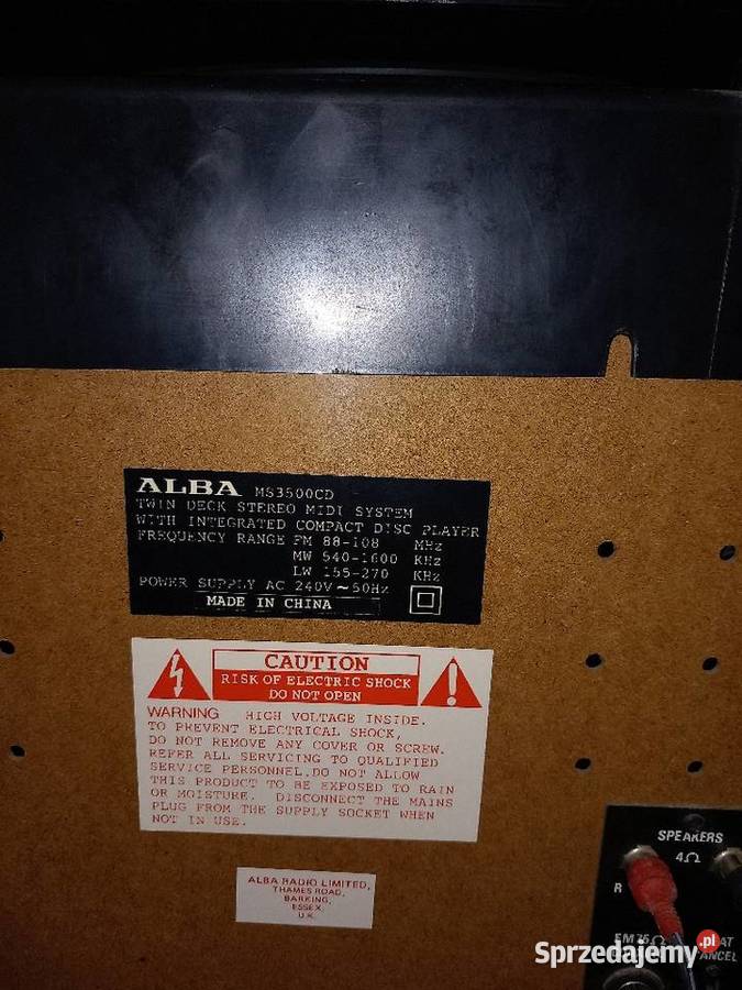 Wieża grająca firmy Alba Siwiałka