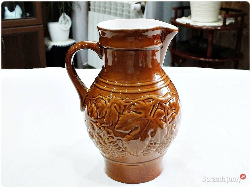 Duży Dzban Dzbanek z uchem GDR Ceramika Żary
